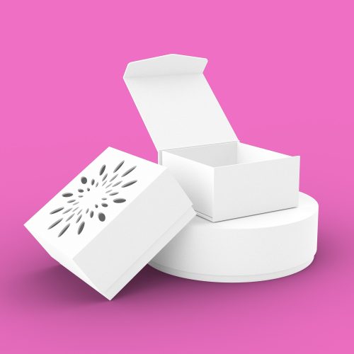 white printed rigid box​es
